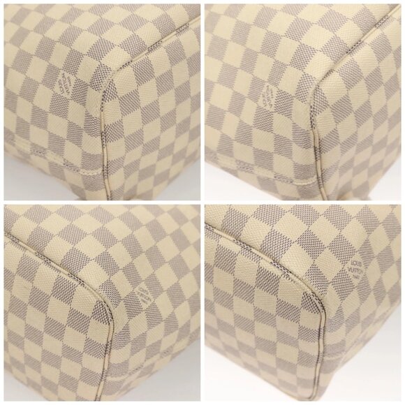 LOUIS VUITTON Damier Azur Neverfull MM Tote Bag - Picture 16 of 16
